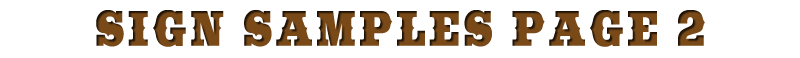 Custom Hand-Painted Wooden Specialty Signs
