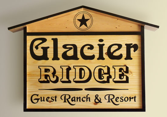 Glacier Ridge Ranch Business Sign