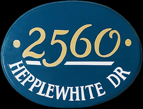 address sign